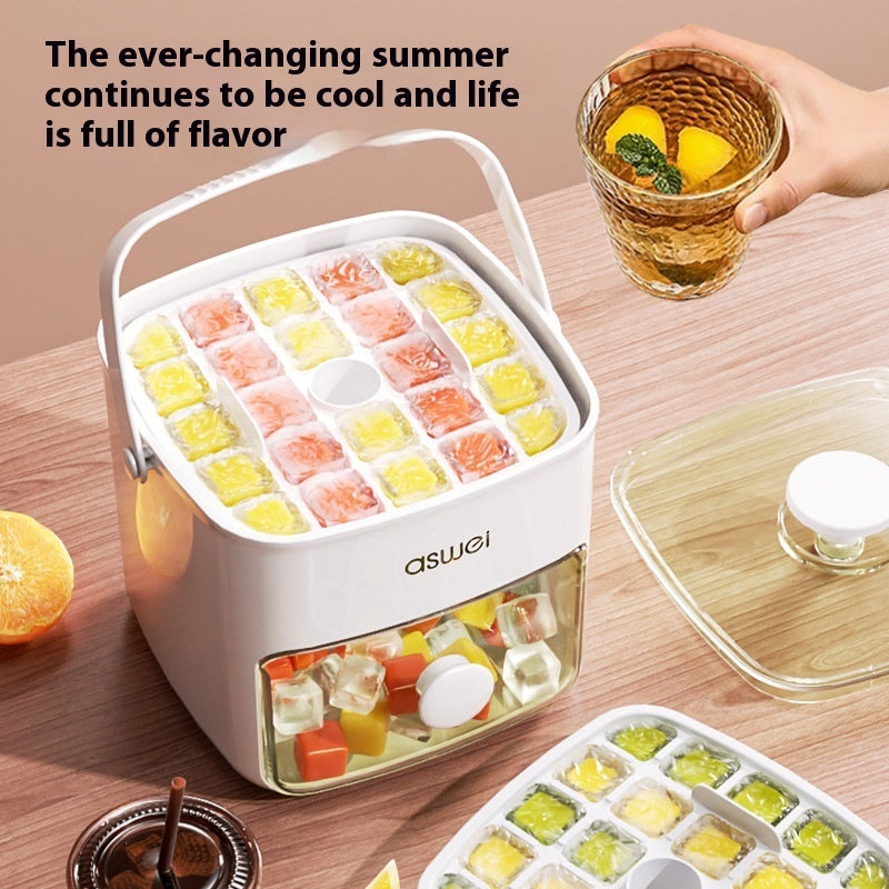 48 Grid Ice Cube Mold Large Capacity Ice Storage