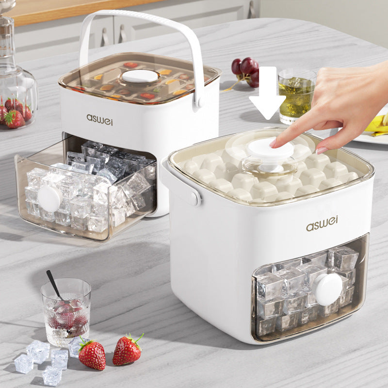 48 Grid Ice Cube Mold Large Capacity Ice Storage